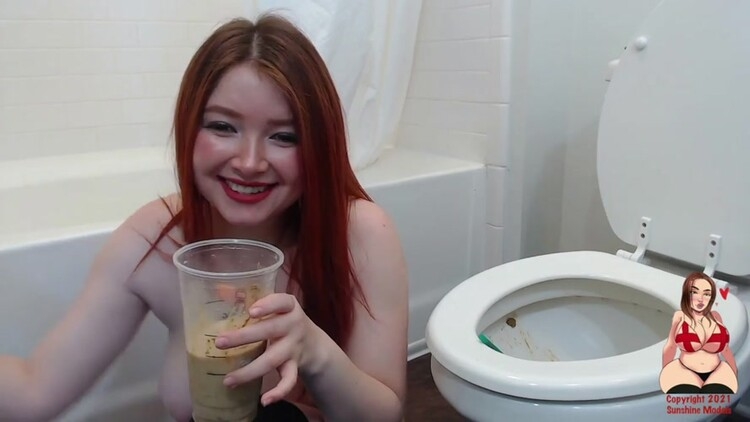 Shit Milkshake and Vomit - With Actress: GingerCris [MPEG-4] (2022) [FullHD 1920x1080]