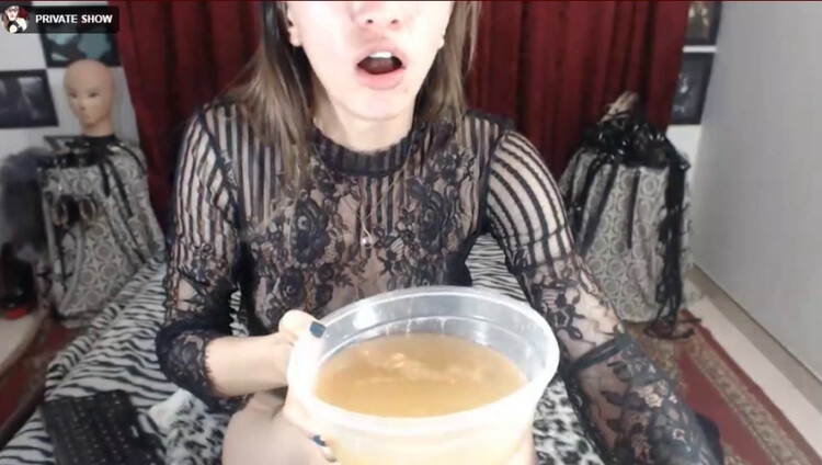 Webcam Show Eating Shit and drinking Vomit. P1 [MPEG-4] (2024) [SD ]