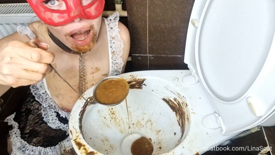 Scatlina 2026 - Cleaning the toilet by a shitty housekeeper Full version [MPEG-4] (2026) [FullHD ]